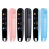 a row of different colored phones