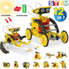 a set of yellow and red robots