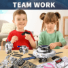 a group of children playing with toys