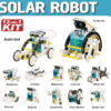 a group of robots with text