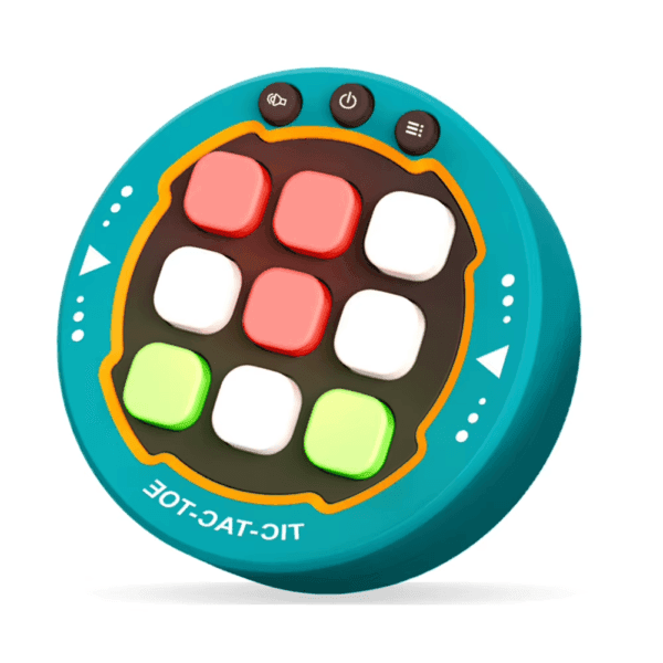 a blue round object with buttons