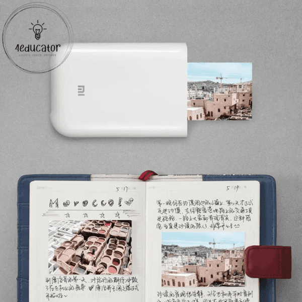 a book with a photo inside