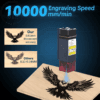a machine with a bird design