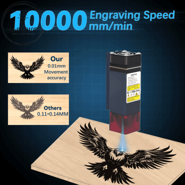 a machine with a bird design